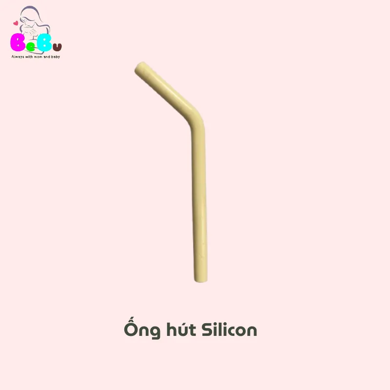 Ảnh Bộ Cốc uống Silicon và Ống hút Silicon BeBu cho bé 3