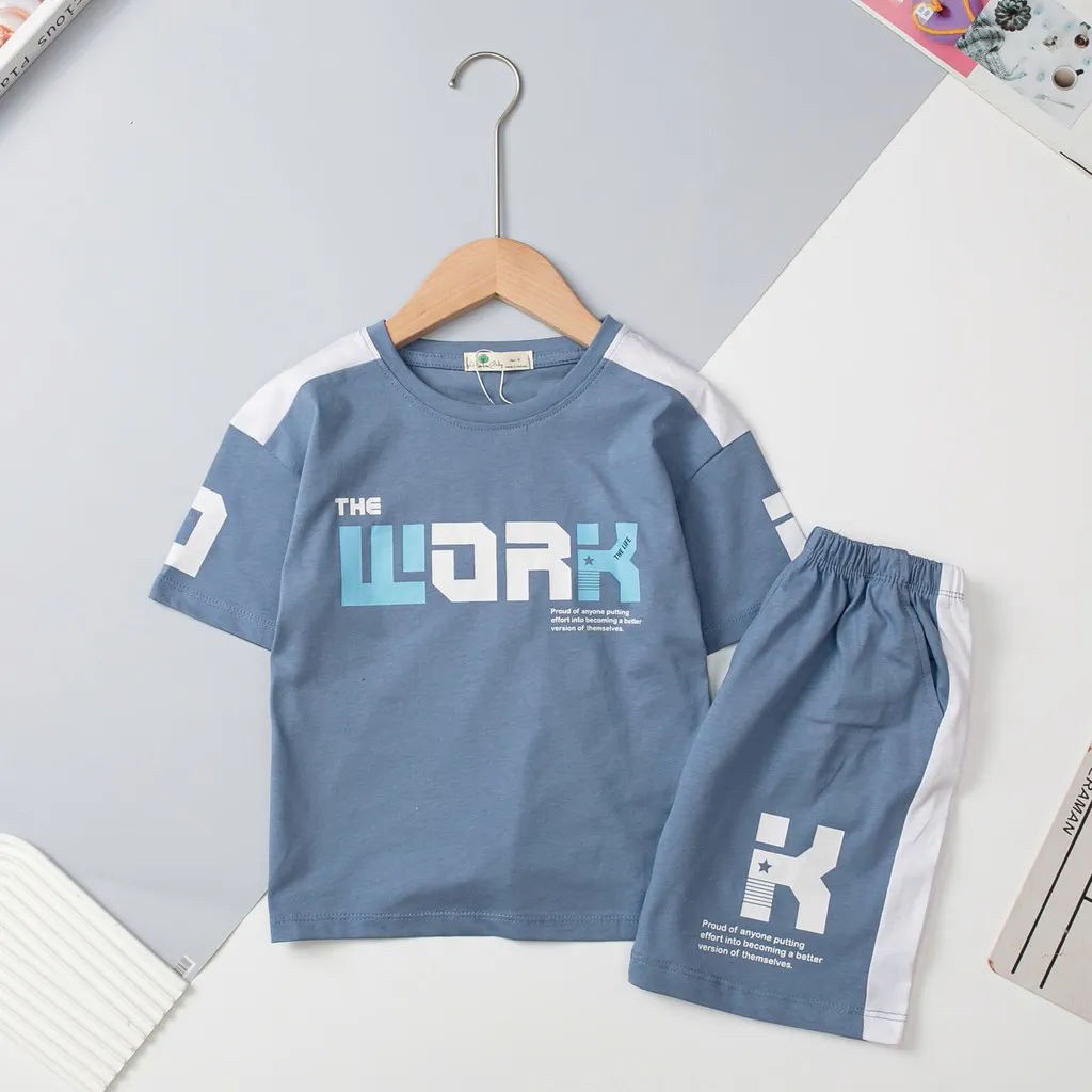 Ảnh Bộ cotton bé trai mặc nhà, đi ngủ LITIBABY ngắn tay size 4 đến 16 tuổi 2