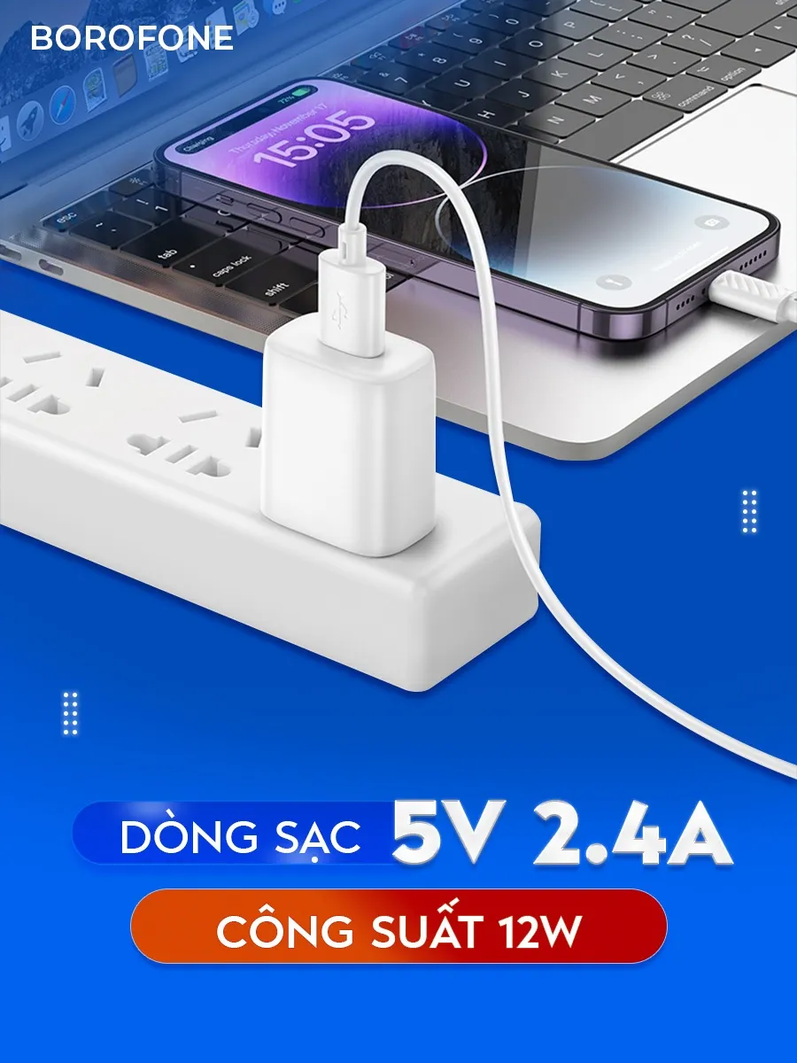Ảnh Bộ củ cáp Hoco C134 5V 2.4A dành cho iphone, ipad 3