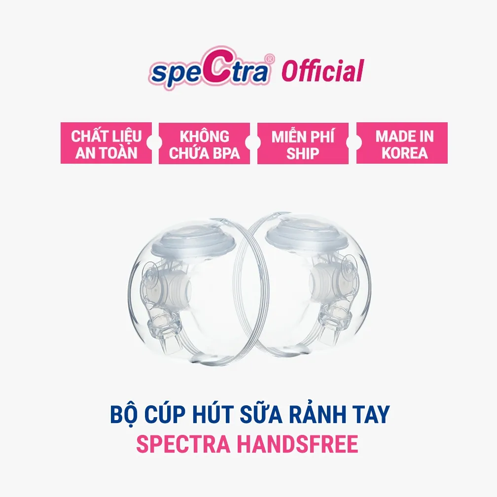 Ảnh Bộ Cup Hút Sữa Rảnh Tay Spectra Handsfree Chính Hãng (Size 24/28mm) 1