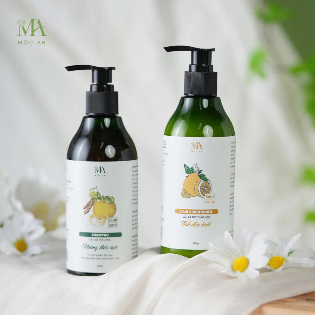 Ảnh Bộ Dầu Gội Xả Thảo Mộc Mộc An Giảm Gãy Rụng, Nuôi Dưỡng Mái Tóc Chắc Khoẻ 3
