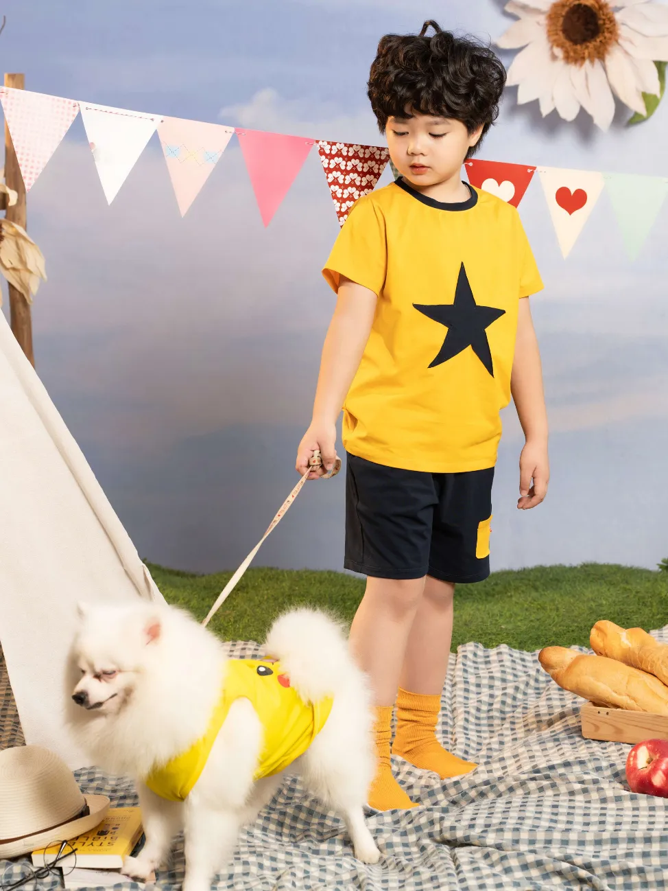 Ảnh Bộ đồ bé trai mùa hè RIOMIO in hình sao 5 cánh mềm co giãn tốt size 13-27kg RBT395 2