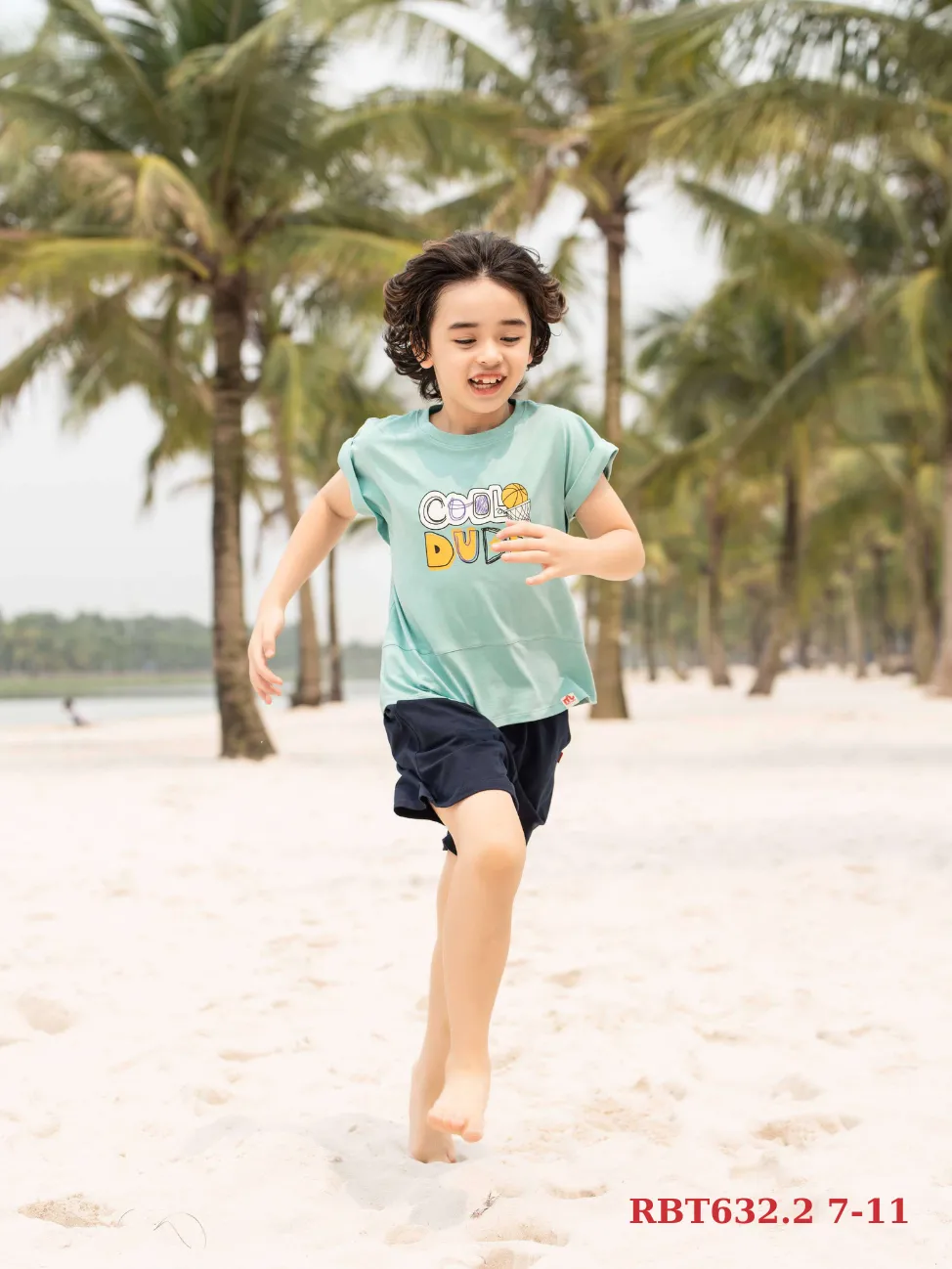 Ảnh Bộ đồ bé trai RIOMIO in hình dễ thương chất cotton mềm mát co giãn cho bé 27-50kg RBT632.2 3