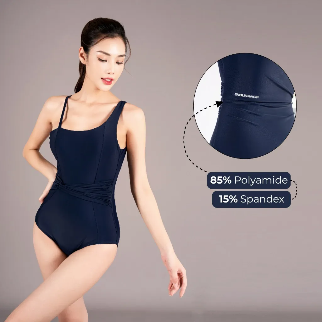 Ảnh Bộ Đồ Bơi Nữ Lệch Vai Livan Sport LV24N07-F401 Kèm Đệm Tháo Rời, Bộ Bơi Nữ Liền Thân 2