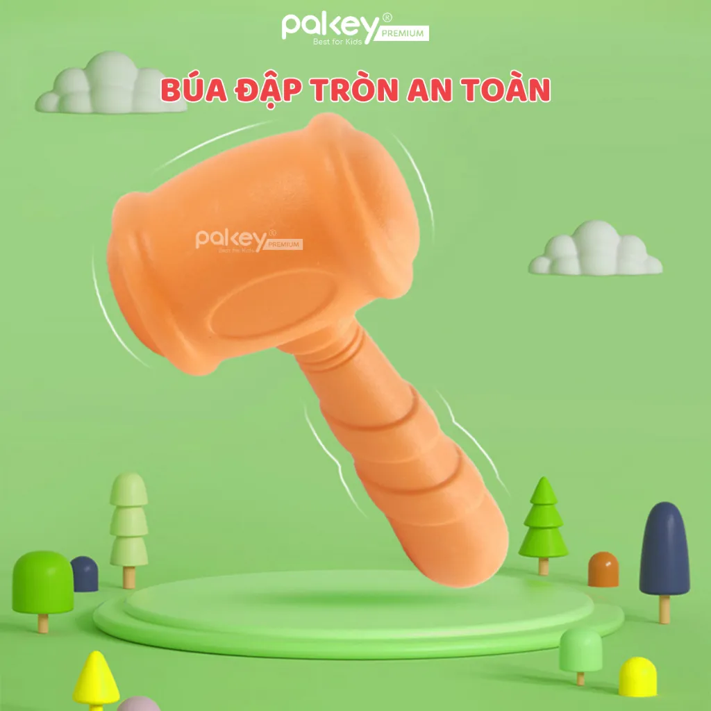 Ảnh Bộ Đồ Chơi Đập Chuột Pakey 6 Hình Thú Ngộ Nghĩnh Kích Thích Quan Sát & Phản Xạ Cho Bé 2