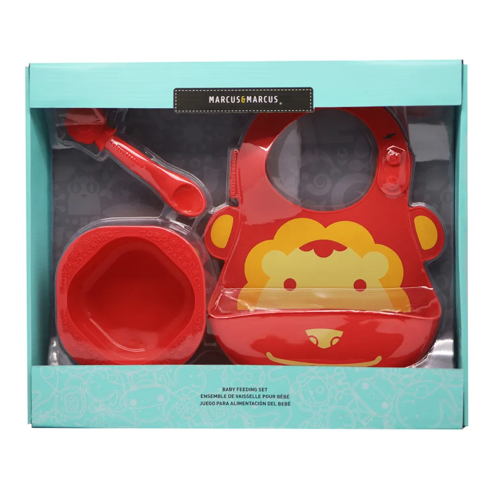 Ảnh Bộ Đồ Dùng Ăn Dặm Silicon Baby Marcus & Marcus Cho Bé Từ 6 Tháng 3