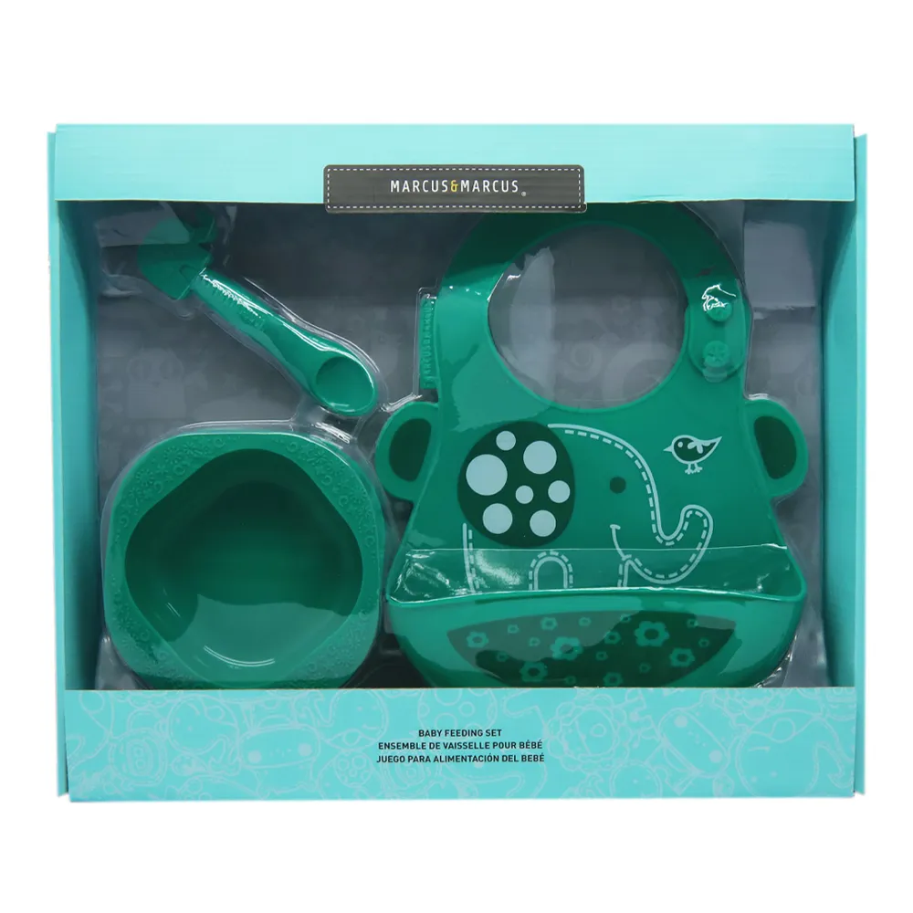 Ảnh Bộ Đồ Dùng Ăn Dặm Silicon Baby Marcus & Marcus Cho Bé Từ 6 Tháng 4