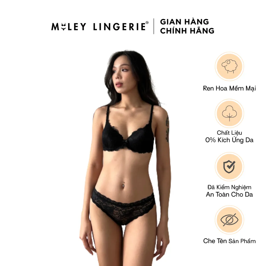 Ảnh Bộ Đồ Lót Ren Hoa Gọng Mềm Elegant Lady Miley Lingerie BRL05- FLS03 3