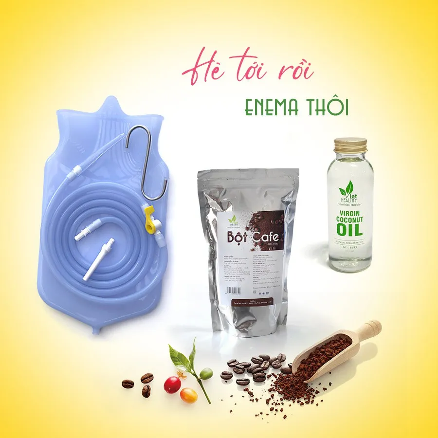 Ảnh Bộ enema túi dây vòi silicon Viet Healthy 2