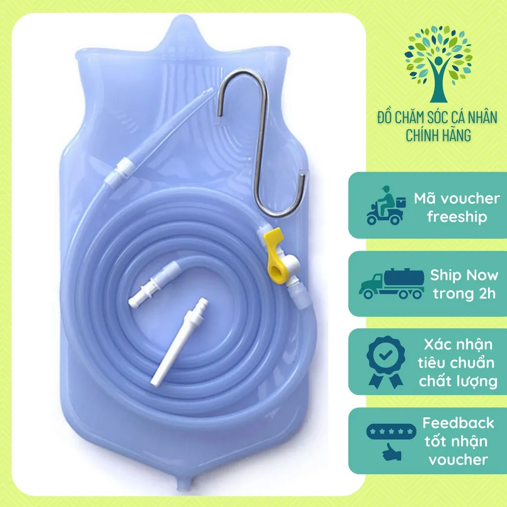 Ảnh Bộ enema túi dây vòi silicon Viet Healthy 4