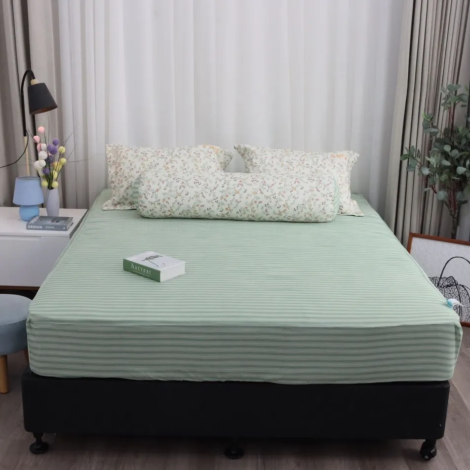 Ảnh Bộ ga giường chun K-Bedding by Everon KMTP 302 - Chất liệu cao cấp MicroTencel (KHÔNG GỒM CHĂN) 1