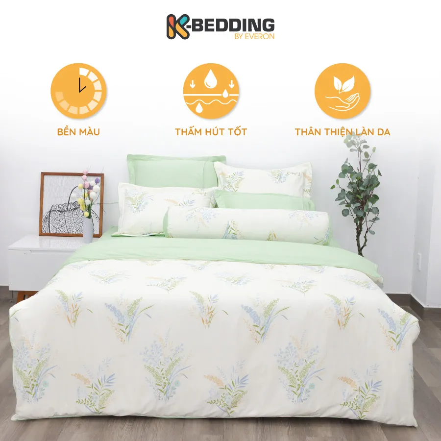 Ảnh Bộ ga giường Cotton K-Bedding by Everon KCP (Không bao gồm chăn/mền) 1