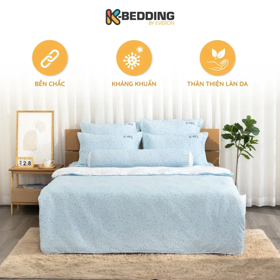 Ảnh Bộ ga giường K-Bedding by Everon KMTP chất vải Micro Tencel (4 món, không bao gồm chăn) 1