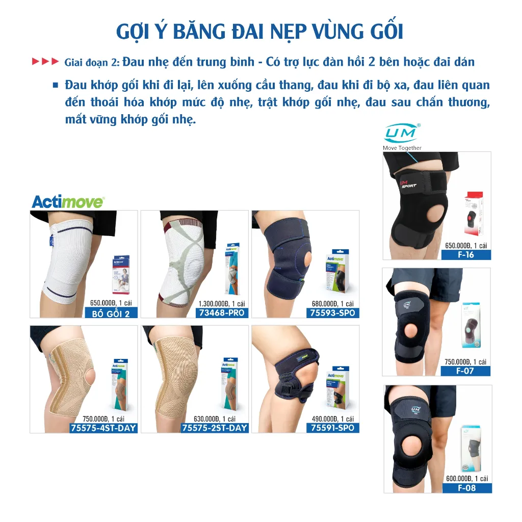 Ảnh Bó Gối Đai Dán Có Nẹp Neoprene - Compact UM F16 [United Medicare] [1 Cái]. Tiêu Chuẩn Châu Âu 4