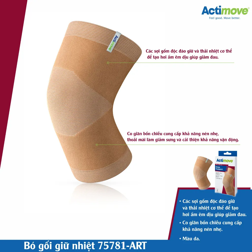 Ảnh Bó gối giữ nhiệt 75781-ART Actimove Knee Support 3
