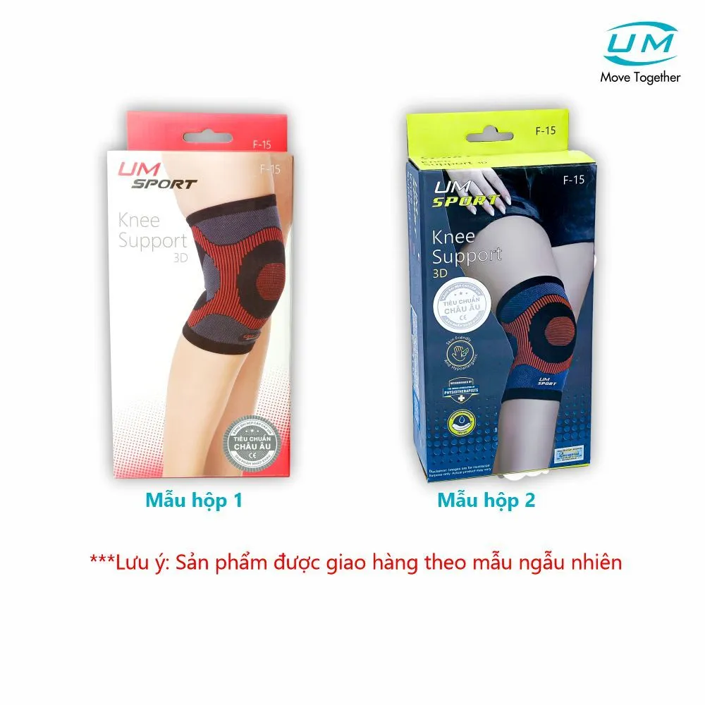 Ảnh Bó Gối Thể Thao 3D UM F15 [United Medicare] [Màu Đỏ] [1 Cặp]. Tiêu Chuẩn Châu Âu 4