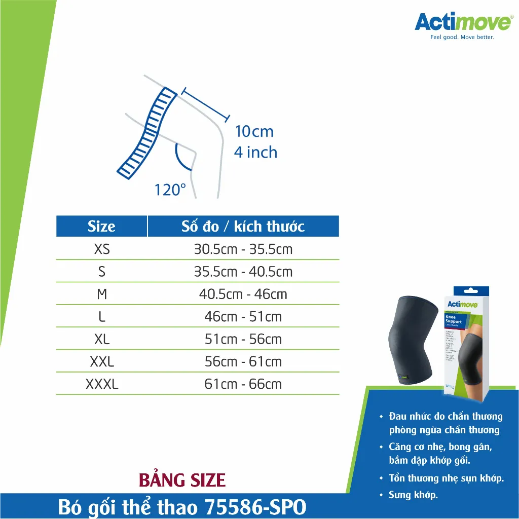Ảnh Bó gối thể thao 75586-SPO Actimove Knee Support 2