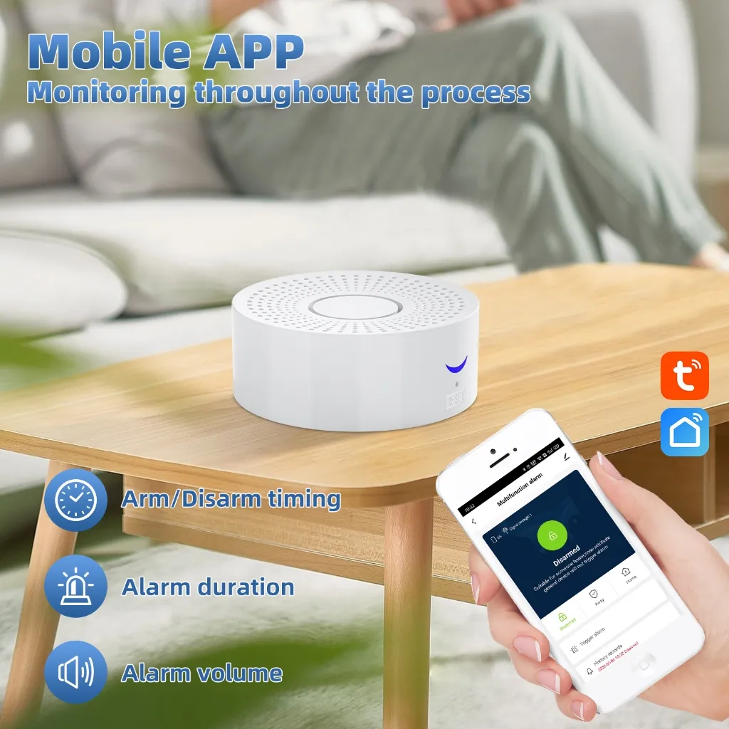 Ảnh Bộ hệ thống báo động an ninh thông minh WiFi Báo động đa chức năng Cảm biến cửa sổ báo động Hệ thống an ninh gia đình từ 1