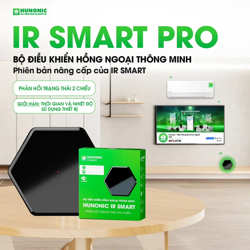 Ảnh Bộ Điều Khiển Hồng Ngoại Tivi, Điều Hoà Hunonic, Điều Khiển Thiết Bị Từ Xa Bằng Điện Thoại - HNIRS 3