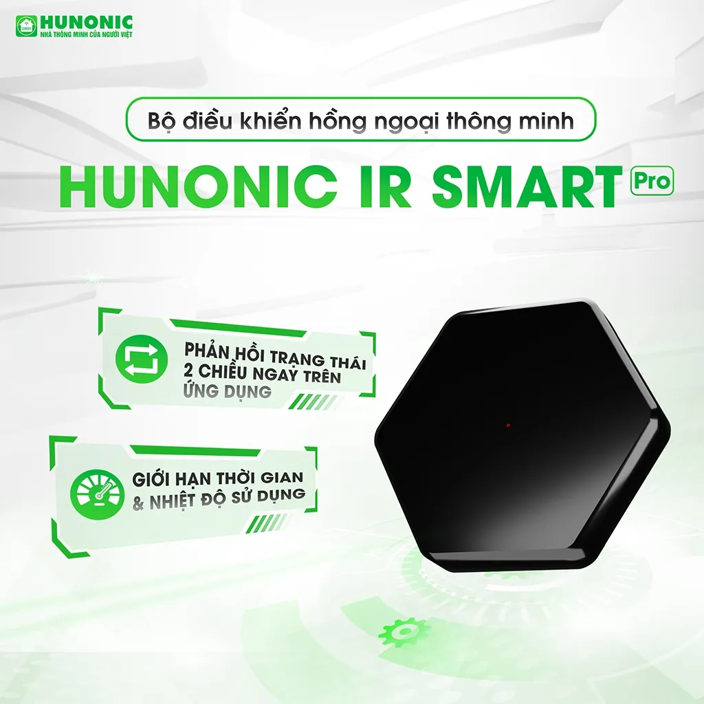 Ảnh Bộ Điều Khiển Hồng Ngoại Tivi, Điều Hoà Hunonic, Điều Khiển Thiết Bị Từ Xa Bằng Điện Thoại - HNIRS 4