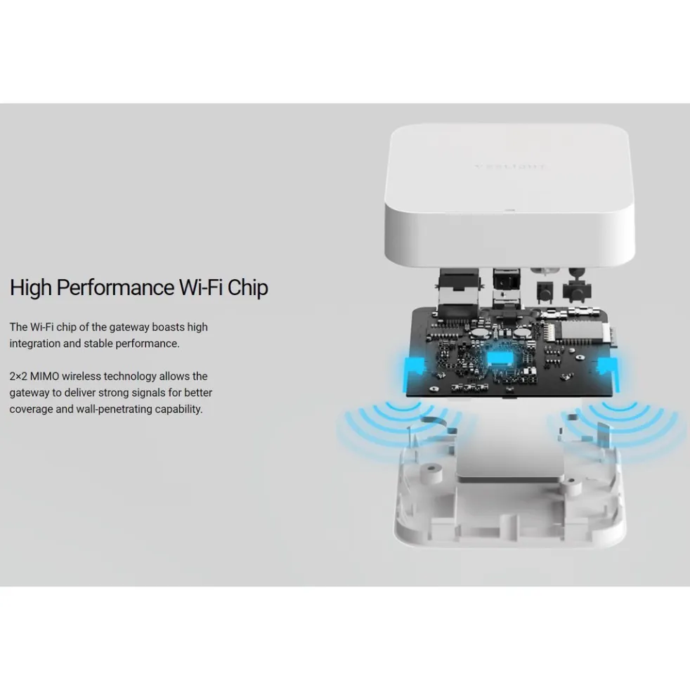 Ảnh Bộ điều khiển trung tâm cho đèn âm trần Yeelight Bluetooth Mesh Gateway hàng chính hãng bh 12 tháng 3