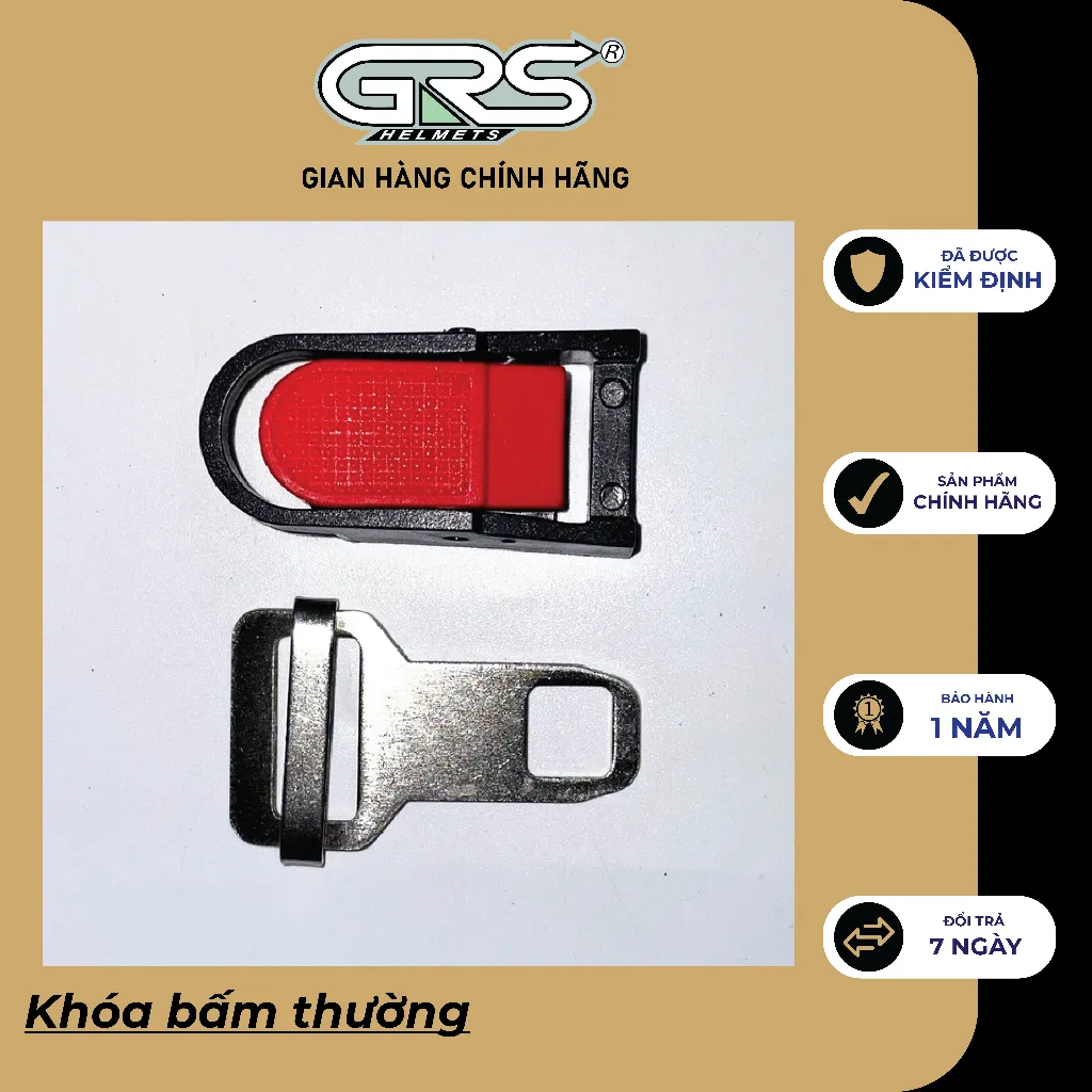 Ảnh Bộ khóa cài mũ bảo hiểm GRS đủ loại, có thể thay thế được cho tất cả các loại mũ nón bảo hiểm trên thị trường 2