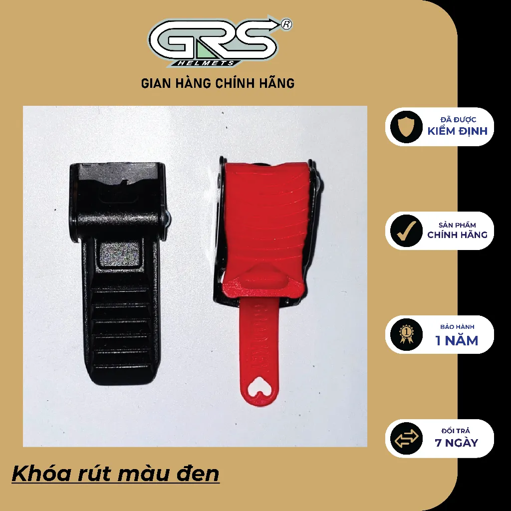 Ảnh Bộ khóa cài mũ bảo hiểm GRS đủ loại, có thể thay thế được cho tất cả các loại mũ nón bảo hiểm trên thị trường 4