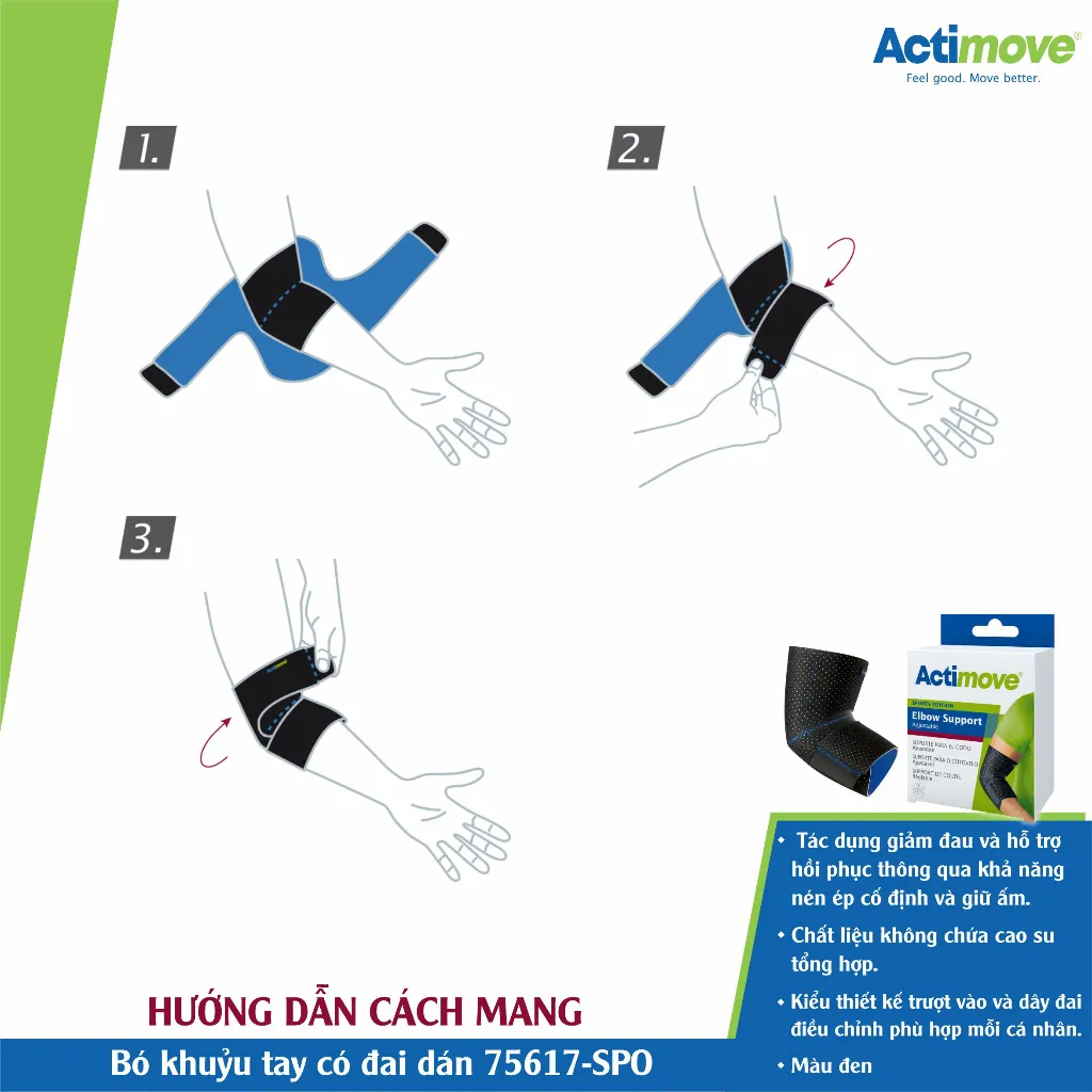 Ảnh Bó khuỷu tay có đai dán 75617-SPO Actimove Elbow Support 4