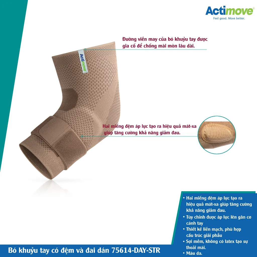Ảnh Bó khuỷu tay có đệm và đai dán 75614-DAY-STR Actimove Elbow Support 2