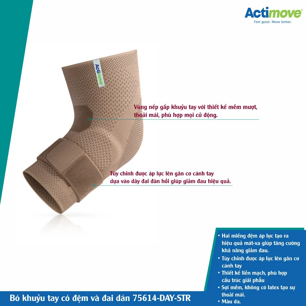 Ảnh Bó khuỷu tay có đệm và đai dán 75614-DAY-STR Actimove Elbow Support 3