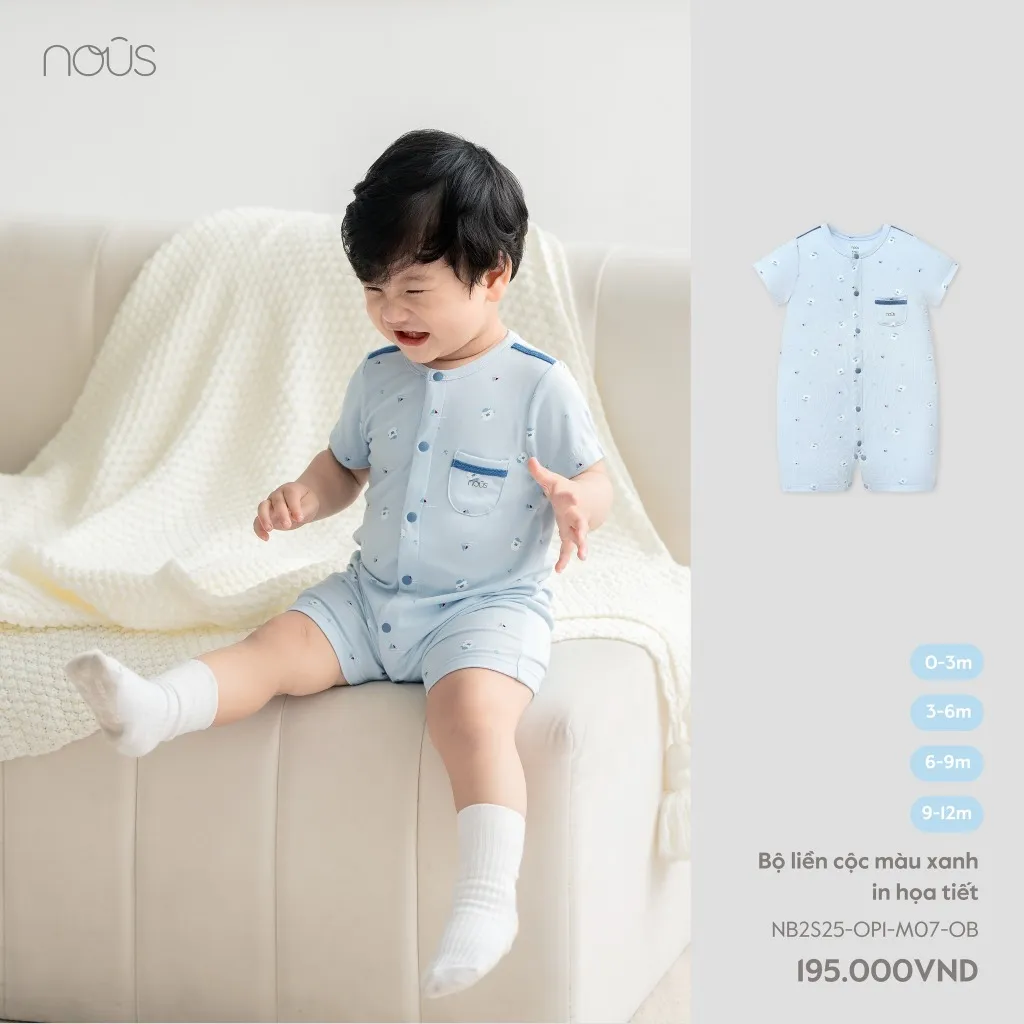 Ảnh Bộ liền body cộc Nous (3-12 tháng) 3