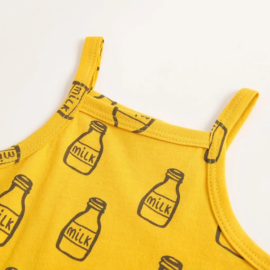 Ảnh Bộ liền thân Sanlutoz không tay bằng cotton thời trang mùa hè cho bé gái 4