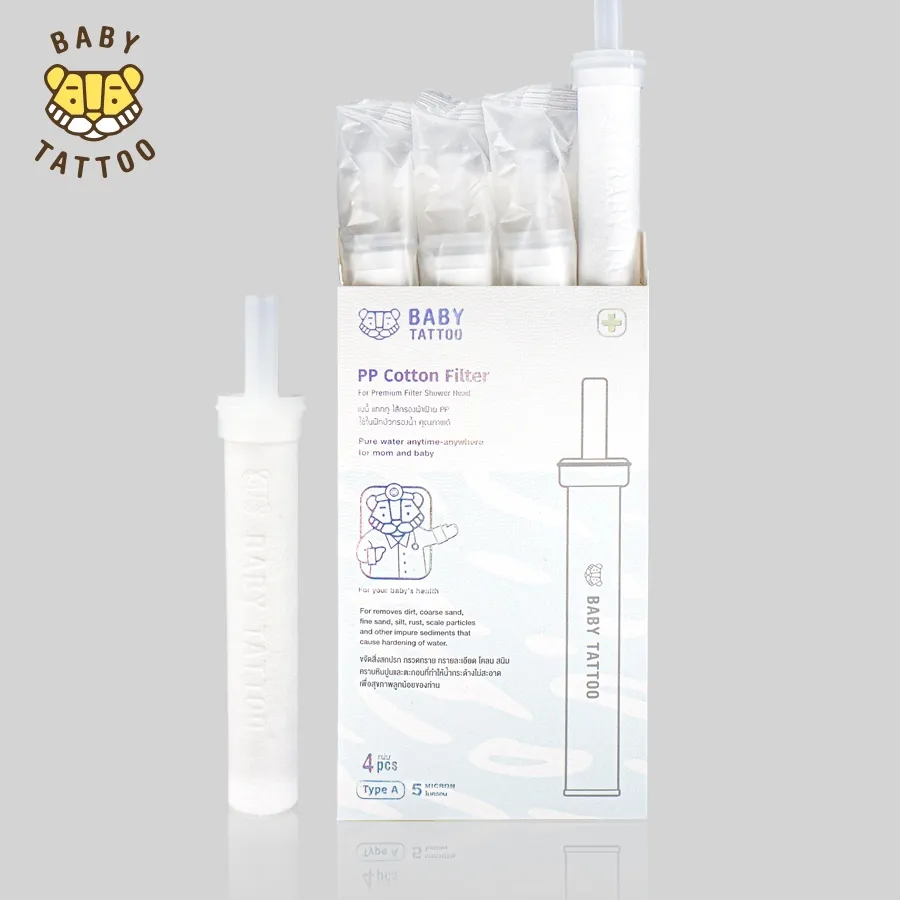 Ảnh Bộ Lõi Lọc PP Cao Cấp Thay Thế Cho Vòi Sen Tắm Lọc Nước, Khử Clo Type A BABY TATTOO 1