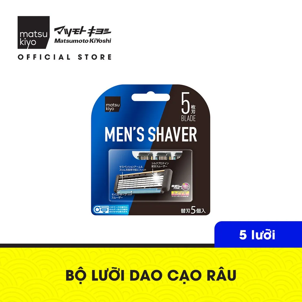 Ảnh Bộ lưỡi dao cạo râu dành cho nam matsukiyo 5 cái 1