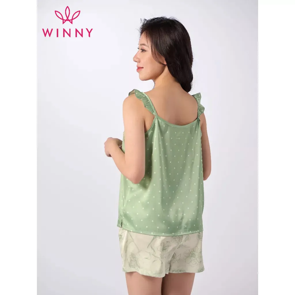 Ảnh Bộ mặc nhà áo hai dây, quần đùi Winny 1MNSA23127H 4