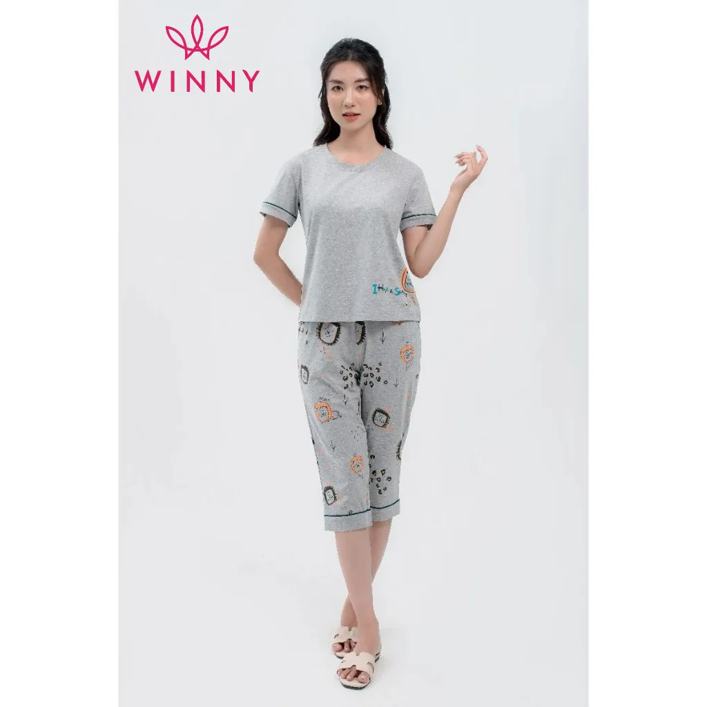 Ảnh Bộ mặc nhà cộc tay quần ngố Winny 2MNCV22092N 3