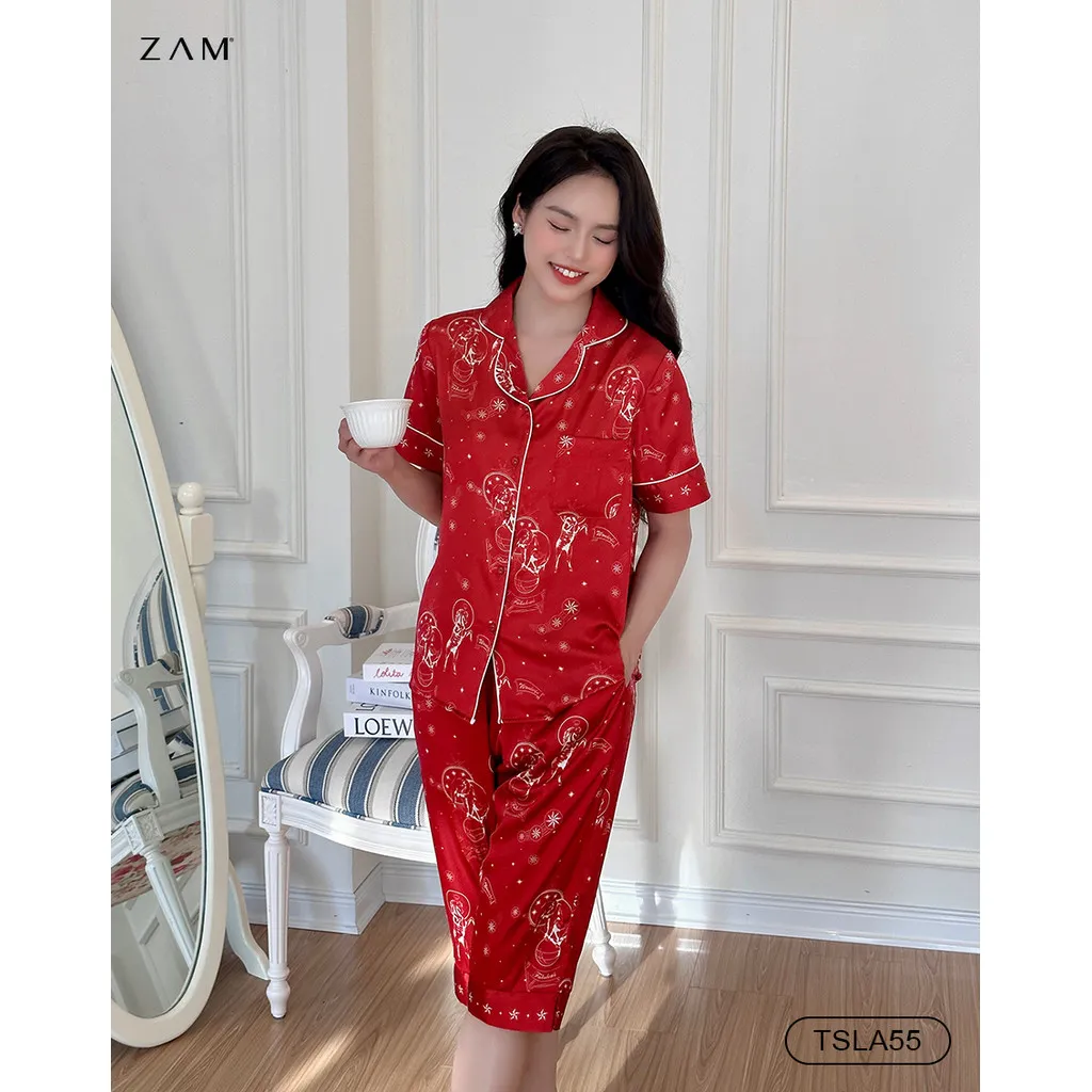 Ảnh BỘ MẶC NHÀ SHE BY ZAM - TSLA55 - BỘ NGẮN TAY QUẦN LỬNG CIRCUS 2