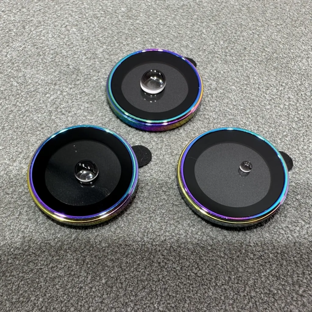 Ảnh Bộ mắt Titan dán bảo vệ camera iphone KTM, 11 promax , 12, 13, 14 pro max,viền nhôm cầu vồng mặt kính cường lực 2