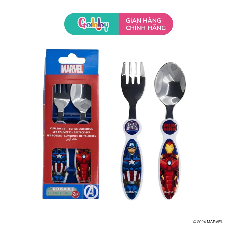 Ảnh Bộ Muỗng, Thìa , Nĩa Ăn Dặm Cho Bé Hoạt Hình Lotso, Spiderman, Captain, Avenger Người Nhện 2