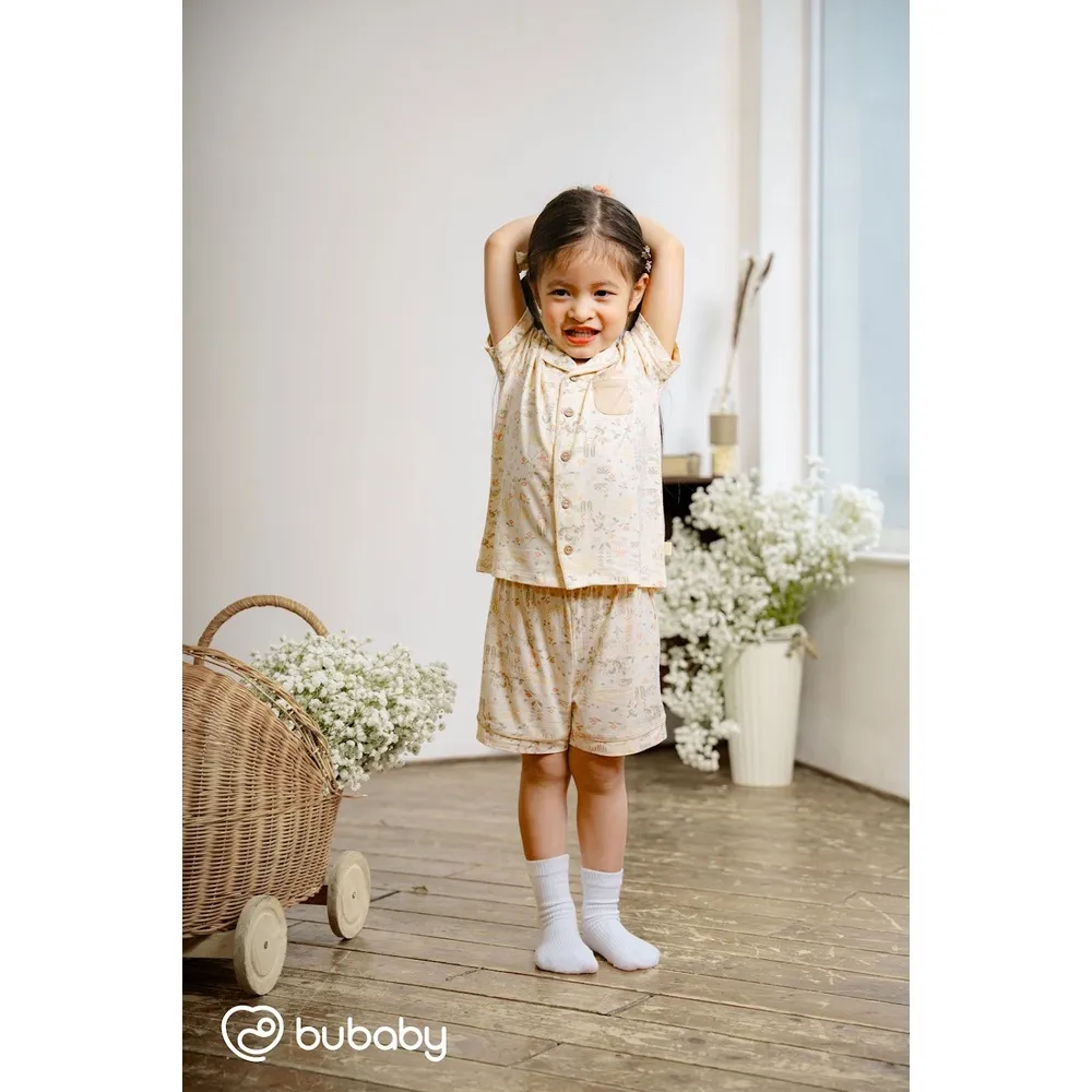 Ảnh Bộ ngắn tay cài giữa Pyjamas Bambus BU Baby BBB1302PJ 1