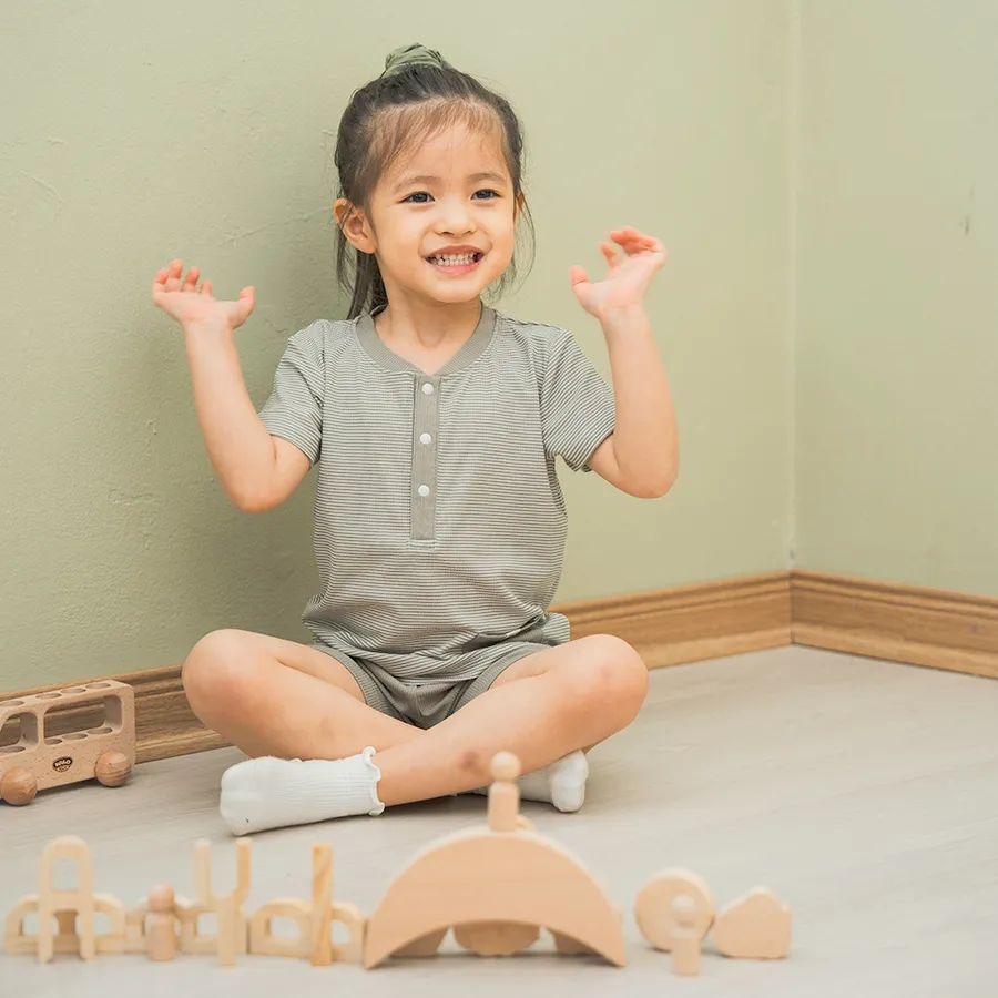 Ảnh Bộ ngắn tay cổ trụ Siro BSR130304 | Quần áo chính hãng BU Baby 1