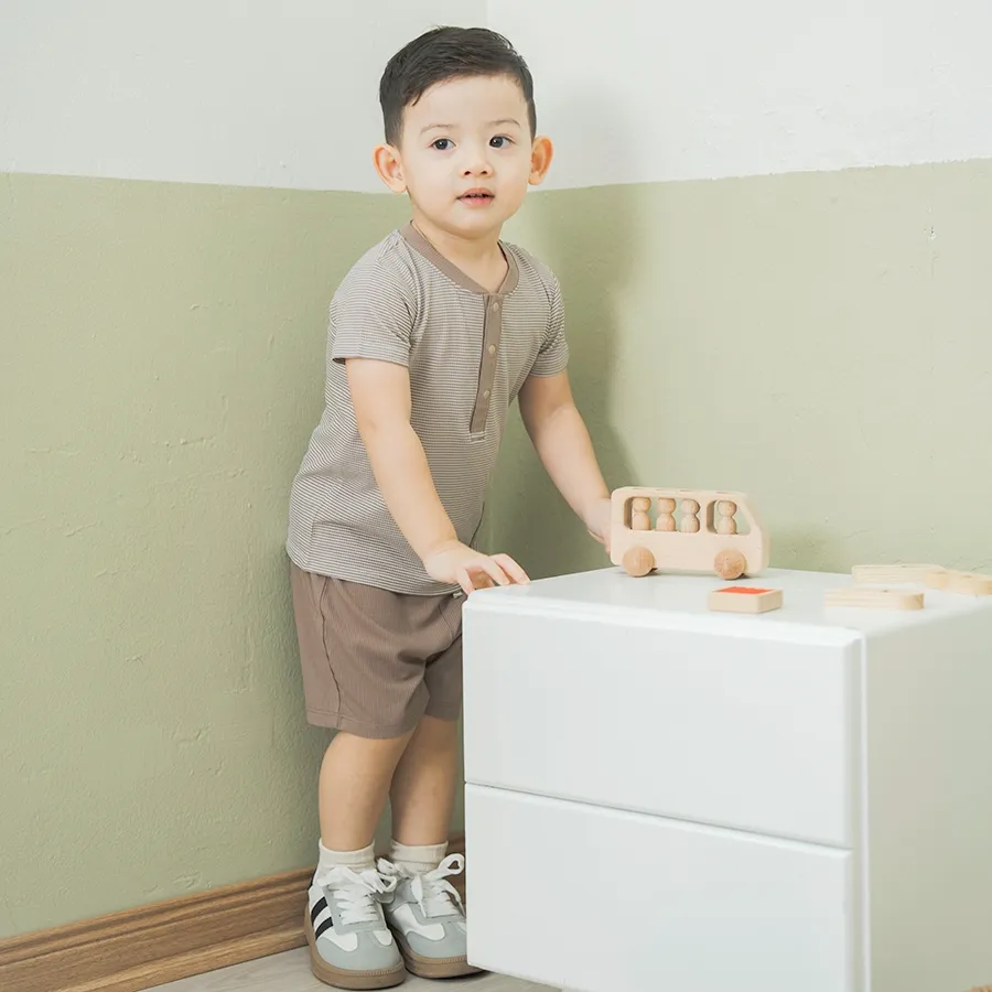 Ảnh Bộ ngắn tay cổ trụ Siro BSR130304 | Quần áo chính hãng BU Baby 2