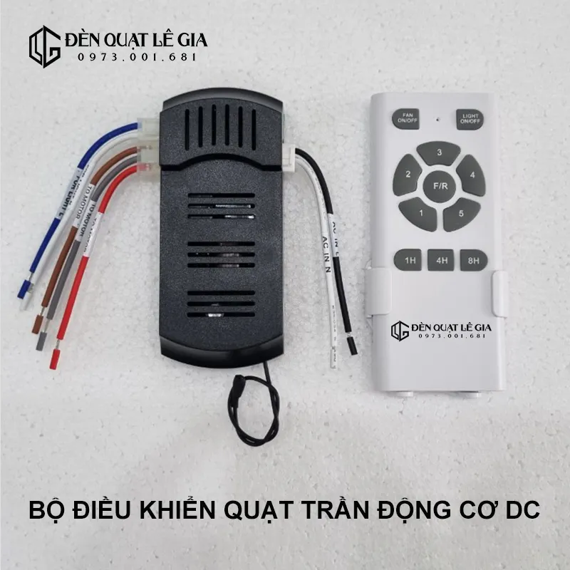 Ảnh Bộ Nguồn và Điều Khiển Quạt Trần 5 - 6 số DC | Điều Khiển Quạt Trần inverter biến tần 3 pha động cơ DC 35w,42w,55w 1