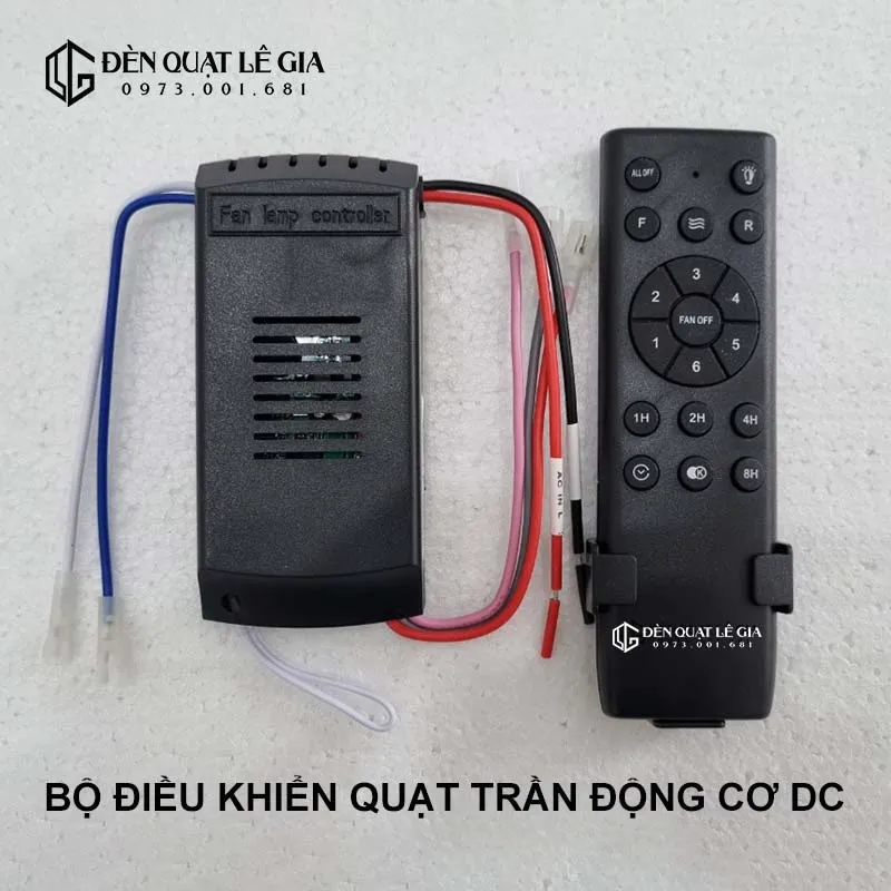Ảnh Bộ Nguồn và Điều Khiển Quạt Trần 5 - 6 số DC | Điều Khiển Quạt Trần inverter biến tần 3 pha động cơ DC 35w,42w,55w 2