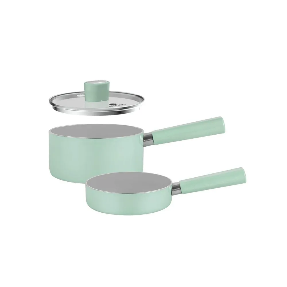 Ảnh Bộ nồi chảo chống dính sứ Elmich Baby EL 1168 1