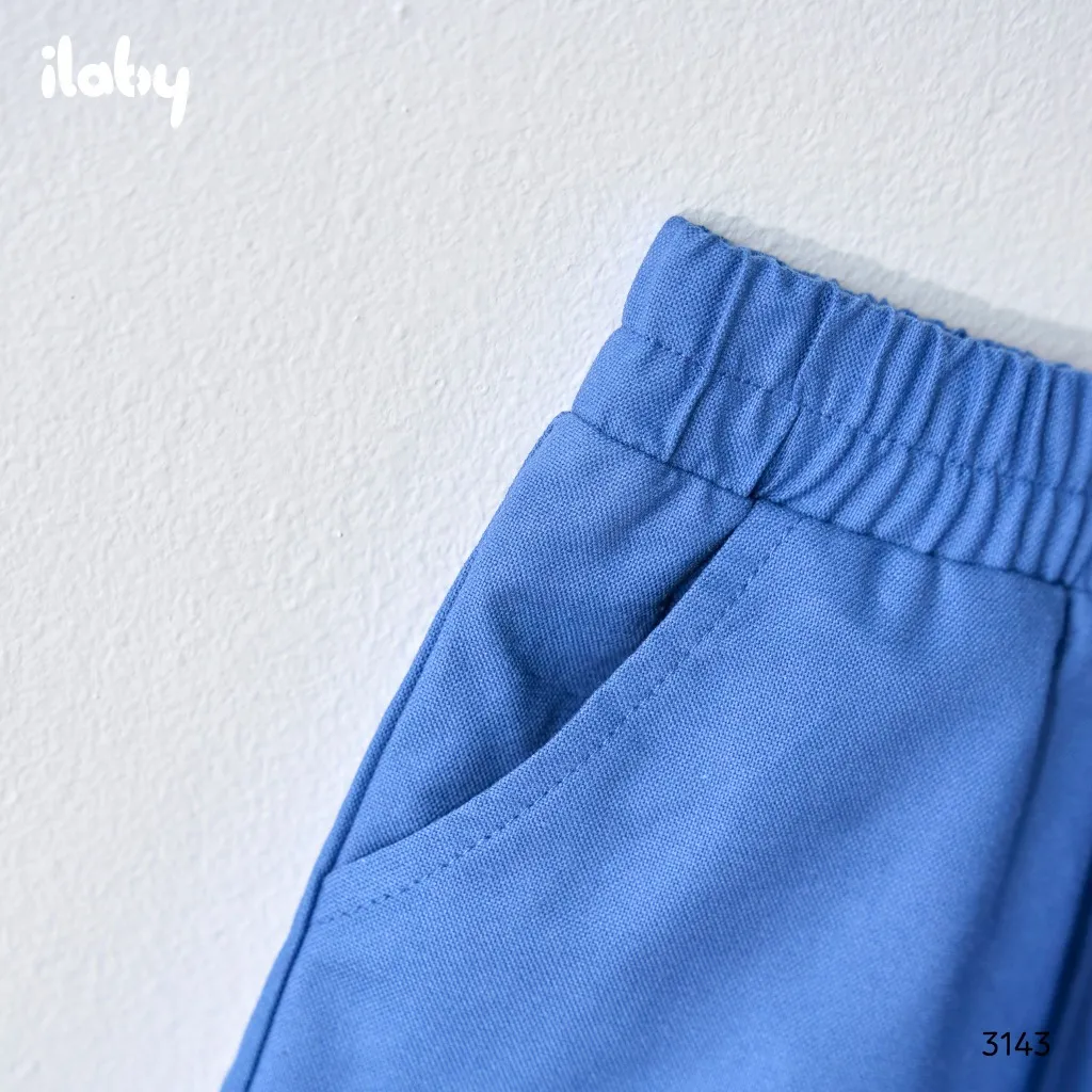 Ảnh Bộ đồ bé trai ILABY sơ mi tay ngắn họa tiết kèm quần short cotton mềm mát thoáng khí dễ thương mùa hè [3143] 3