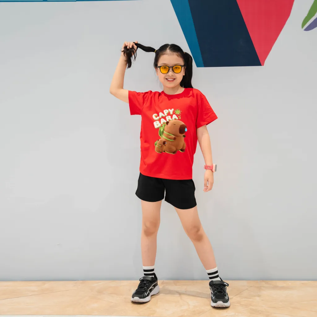 Ảnh Bộ đồ Capybara 2025 cho bé gái - Quần áo trẻ em nữ Loza Kids BD007 4