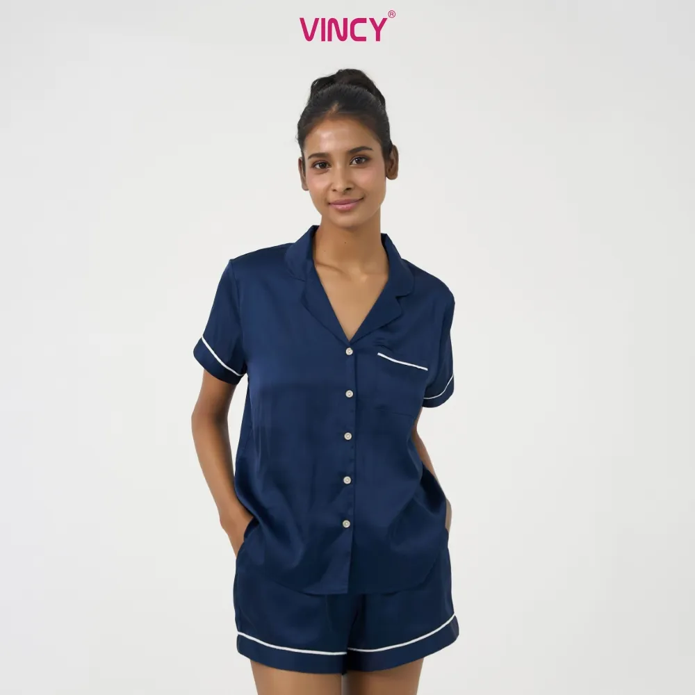 Ảnh Bộ Đồ Shorts Vải Satin Vincy BSS108W22 2