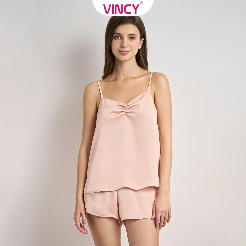 Ảnh Bộ Đồ Shorts Vải Satin Vincy BSS077W91 1