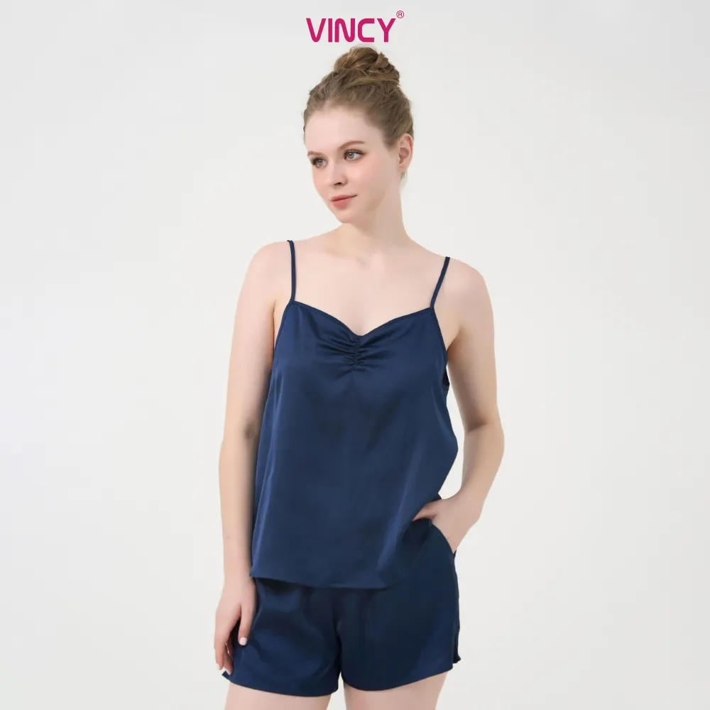 Ảnh Bộ Đồ Shorts Vải Satin Vincy BSS077W91 3
